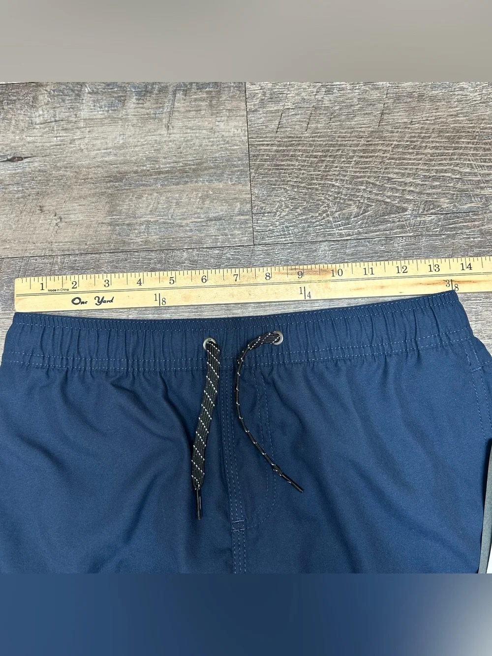 Quiksilver Boy’s Navy Blue Elastic Waist Swim Trunks